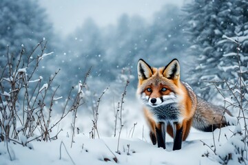 Explore the small cute foxes' adaptations to the cold weather and how they thrive in their snowy environment