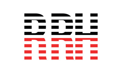 RRH three initial letter iconic line negative space minimal logo design vector template. monogram, abstract, wordmark, business, typography, minimalist, brand, company, flat, modern, unique, simple