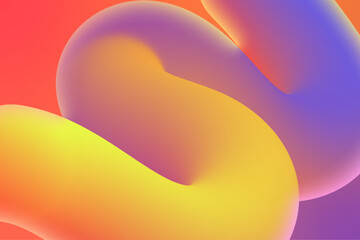 abstract background with 3d shapes