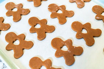 Chilled Gingerbread Cookies Ready for Baking