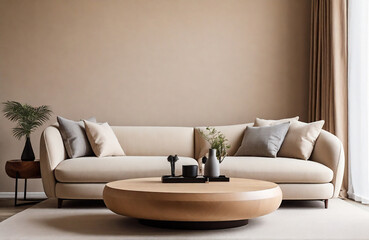 Minimalist luxury home interior design of modern living room