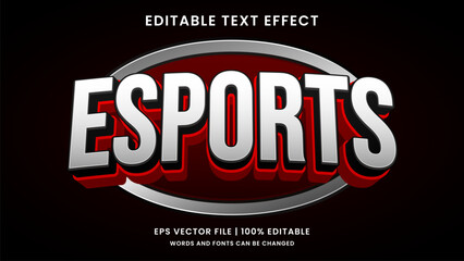 Esports gaming  tournament 3d editable text effect