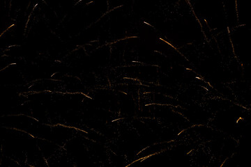 Firework Streaks in the Night Sky