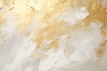 Brass closeup of impasto abstract rough white art painting texture 