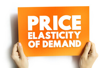 Price Elasticity of Demand is the ratio of the percentage change in quantity demanded of a product...