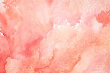 Obraz na płótnie Canvas Coral abstract watercolor background 