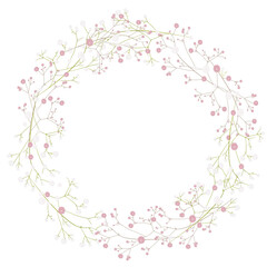 Die zarten weißen & rosa Blüten des Schleierkrauts sind ein zauberhafter Blickfang und versprühen mit ihrem Blütenzauber Leichtigkeit - obrazy, fototapety, plakaty