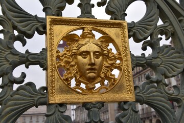 Detail of the gate of the Royal Palace of Turin