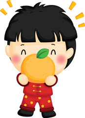 a cute vector of chinese new year theme