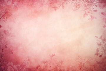 Crimson soft pastel background parchment with a thin barely noticeable floral ornament background pattern