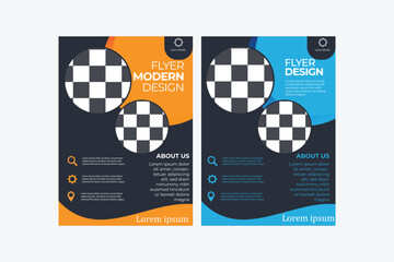 Creative corporate business flyer template design.
