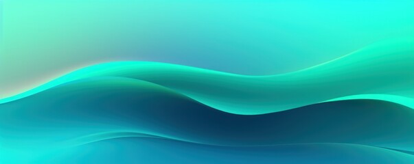 Cyan gradient background with hologram effect 