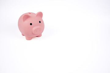 Piggy bank isolated on white 