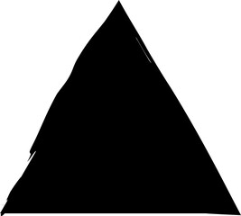 Set of grunge triangle shape