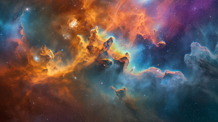 Fototapeta na wymiar 5353X3000 pixel,300DPI,size 17.5 X 10 INC.Cosmic nebula pattern