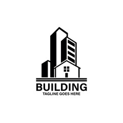 building icon logo design vector