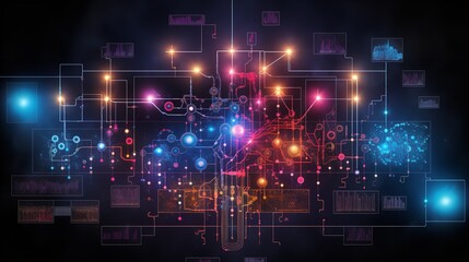 Obraz premium AI-Enhanced Cybersecurity Threat Detection AI Generated