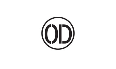 OD, DO, O, D Abstract Letters Logo Monogram