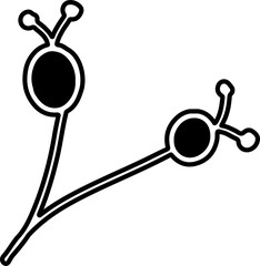 Flowers and leaves. Design decoration