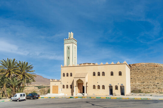 Ain Moulay Hashim Mosque of the ZIZ Gorges in Morocco.