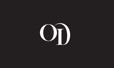 OD, DO, O, D Abstract Letters Logo Monogram