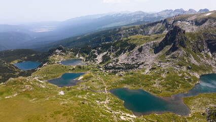 Seven Rila Lakes, Rila Mountain National Park, Bulgaria - 707865445