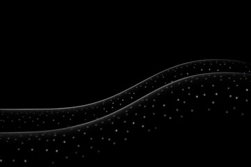 Abstract Light Waves: Black Motion in Digital Design