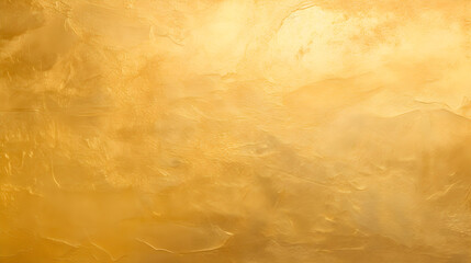 Gold wall texture background. Yellow shiny gold foil paint on wall sheet with gloss light...