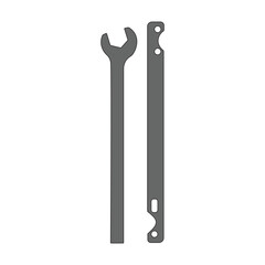 Kids drawing Cartoon Vector illustration fan clutch wrench icon Isolated on White Background