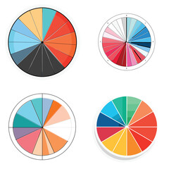 Obraz premium very simple isolated line styled vector illustration of Analytics Pie Chart isolated in white background