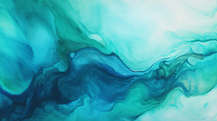 abstract watercolor paint background by teal color blue