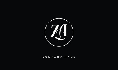 AZ, ZA, A, Z Abstract Letters Logo Monogram