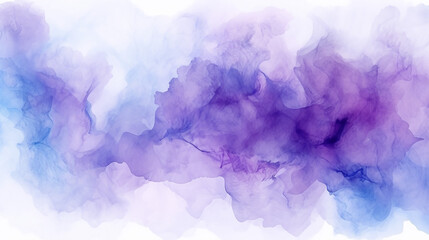 purple blue abstract watercolor texture background on white isolated background