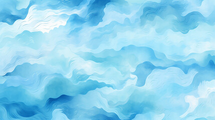 sea. abstract seamless blue wavy pattern on the marine theme