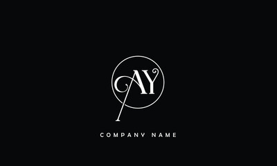 AY YA, A, Y Abstract Letters Logo Monogram