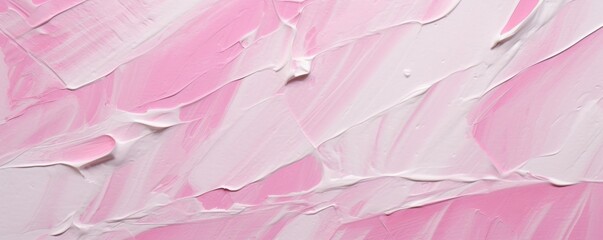 Fuchsia closeup of impasto abstract rough white art painting texture