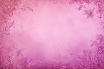 Fototapeta na wymiar Fuchsia soft pastel background parchment with a thin barely noticeable floral ornament background