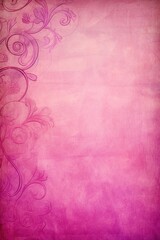 Fuchsia soft pastel background parchment with a thin barely noticeable floral ornament background
