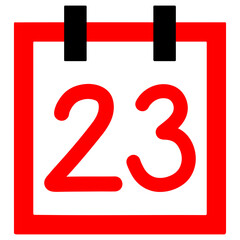 Calendar number 23