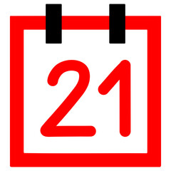 Calendar number 21
