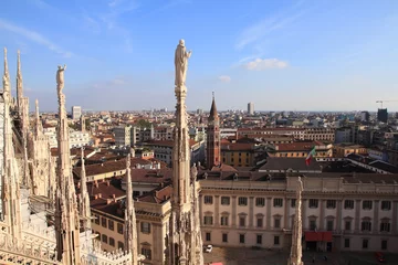 Zelfklevend Fotobehang Milan city in Italy © Tupungato