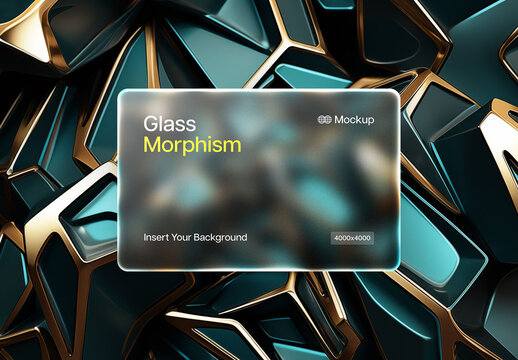 Frosted Glass Mockup With Generative AI