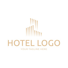 Hotel Logo. building logo icon vector template
