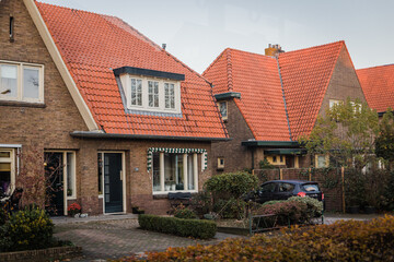 Fototapeta na wymiar Front of a typical dutch house, amersfoort