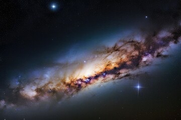 Fototapeta premium Space background with Milky way on the sky