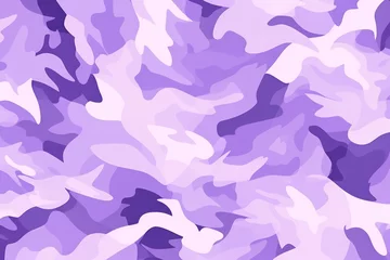 Foto auf Glas Lavender camouflage pattern design poster background © Celina