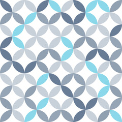 Overlapping circles seamless pattern