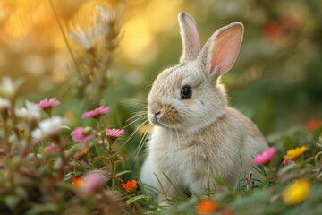 rabbit in a meadow