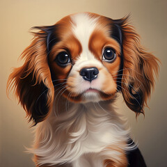 Cavalier king Charles spaniel puppy