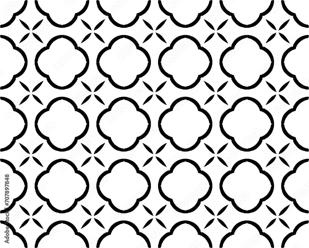 Poster decorative seamless pattern background with openwork ornament
